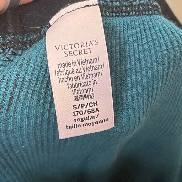 Victoria's Secret Green and Black Plaid Thermal Cotton Pajama Pants Size Small - Picture 7 of 8